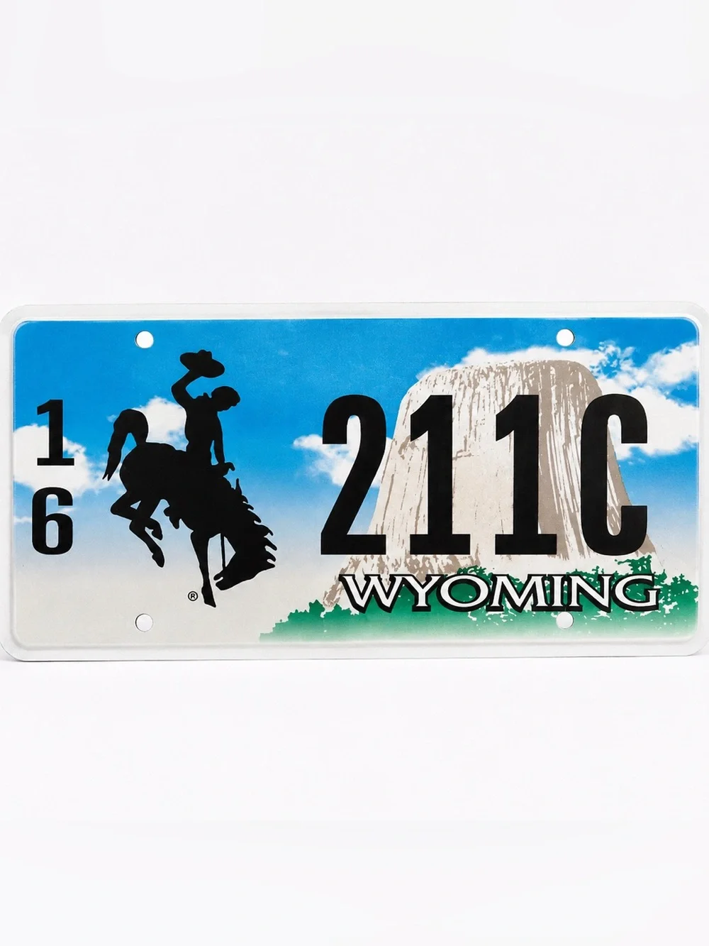Wyoming License Plate